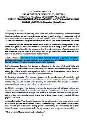 Measurement and Evaluation NOTES